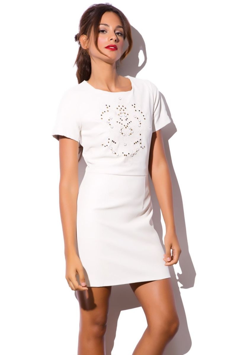 Vestido blanco polipiel